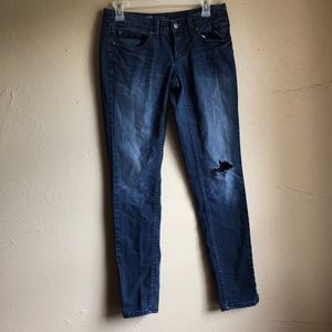 Denim skinny jeans
